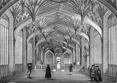 インテリア、オックスフォード大学、18世紀、1870年 作： Unbekannt