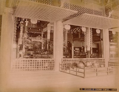 知恩院の内部、木音、c1890-1900 作： Unbekannt
