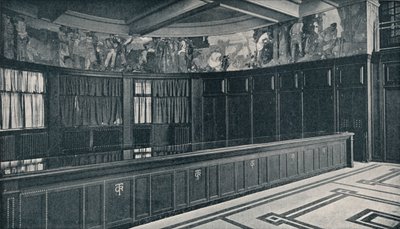 Grand Trunk Railwaysのインテリアロンドンの新しいオフィス、テンペラフリーズ、フランクブランウィン作、c1909 作： Unbekannt