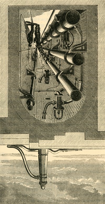 地下鉄のインテリア、ホルボーン高架橋、c1876。 作： Unbekannt