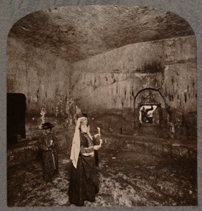 Nablus、c1900への道の王の墓の内部 作： Unbekannt