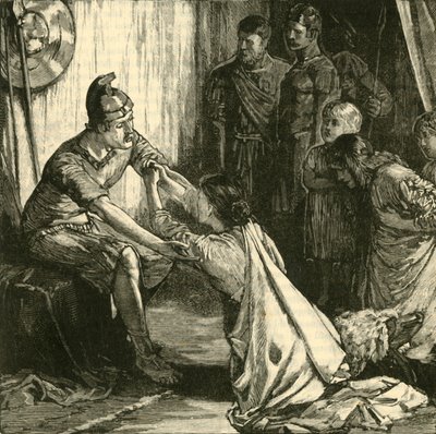 Coriolanusと彼の妻と母親の間のインタビュー、1890年。 作： Unbekannt