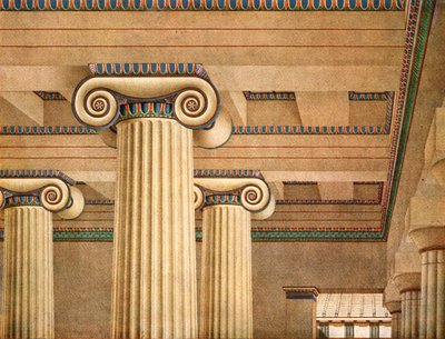 ギリシャ、アテネのアクロポリスにあるイオンホール、1928年。 作： Unbekannt