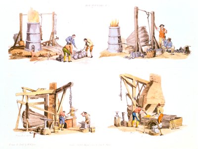 鉄鋳物工場、1802 作： Unbekannt