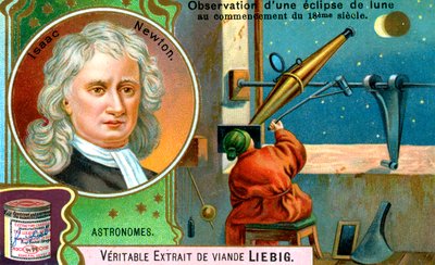 アイザックニュートン、英語の数学者、天文学者、物理学者、c1900 作： Unbekannt