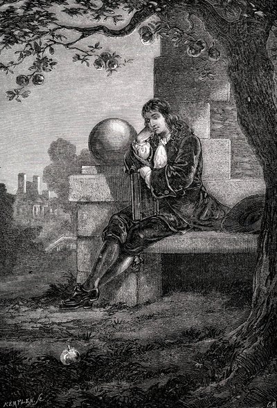 アイザックニュートン、イギリスの科学者および数学者、17世紀c1880 作： Unbekannt
