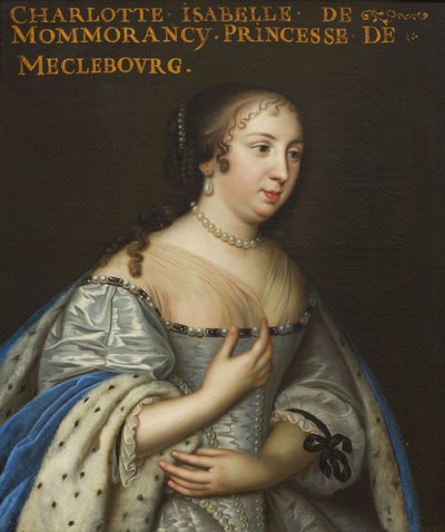 Isabelle Angélique de Montmorency 1627-1695, Mecklenburg-Schwerin公爵夫人、1665年頃。 作： Unbekannt