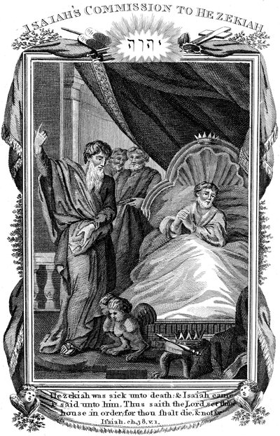イザヤ、旧約聖書の預言者、c1804。 作： Unbekannt