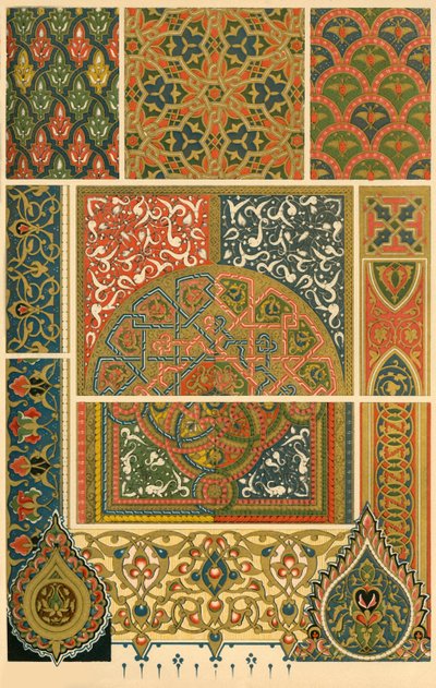 イスラム装飾写本、1898 年。 作： Unbekannt