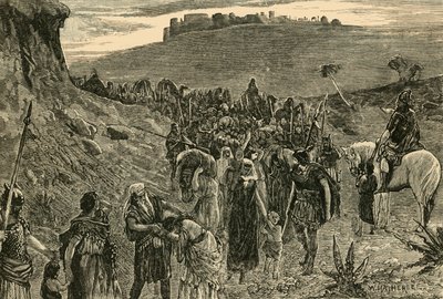 イスラエル人がキャピティビティに入る、1890。 作： Unbekannt