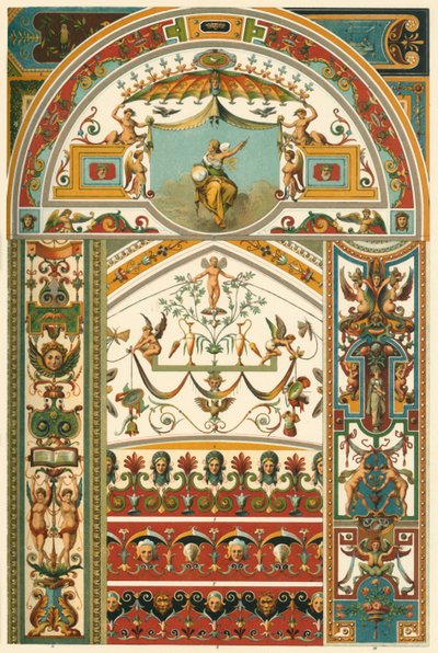 イタリア ルネッサンスの天井と壁画、1898 年。 作： Unbekannt