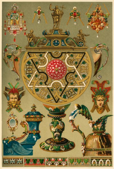 貴金属とエナメルを使ったイタリアのルネサンスの作品、1898 年。 作： Unbekannt