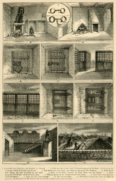 ジャックシェパードエスケープ、c1872。 作： Unbekannt