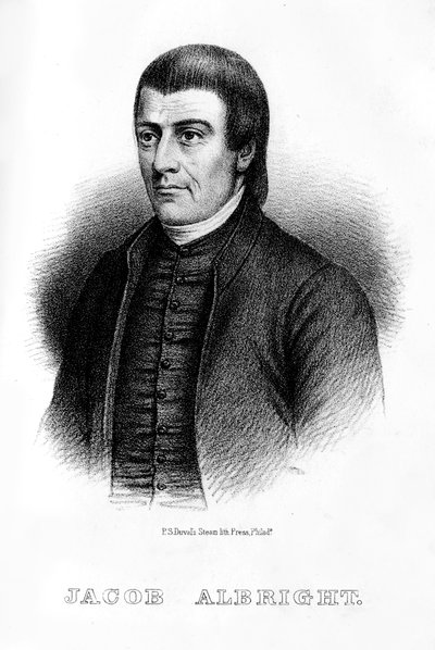 ジェイコブオルブライト、アメリカのキリスト教指導者、1854年 作： Unbekannt