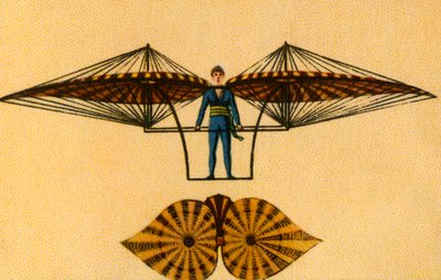 Jacob Degensフライングマシン、1808年、1932年。 作： Unbekannt