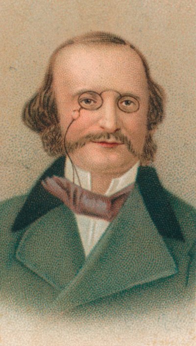 ジャックオッフェンバッハ、1819〜1880年ドイツ生まれのフランスの作曲家、チェリスト、インプレッサリオ、1911年 作： Unbekannt