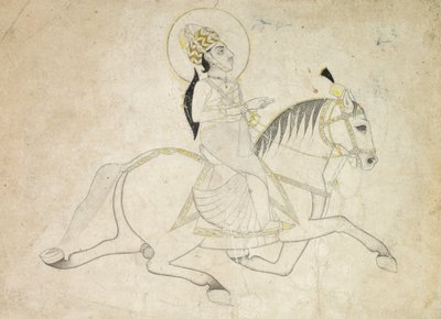 ジャイプールrのジャイシンIII。 1818-1835乗馬、c。 1820年。 作： Unbekannt