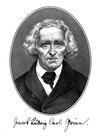 ヤコブルートヴィヒカールグリム、ドイツの作家、言語学者、神話学者、1887年 作： Unbekannt