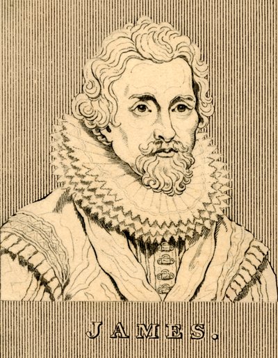 ジェームズ、1566- 1625、1830年。 作： Unbekannt