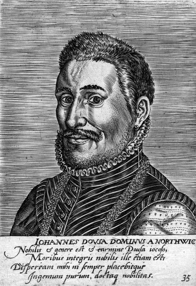 ヤヌス・ドゥーサ1545-1604、オランダの政治家、歴史家、詩人、言語学者 作： Unbekannt