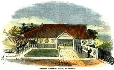 日本の総督邸、長崎、1855 作： Unbekannt