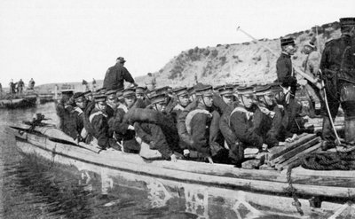 1904年の日露戦争、チナンポーポに上陸した日本軍 作： Unbekannt
