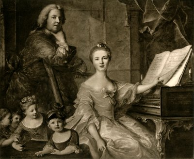 Jean-Marc Nattierとその家族、1730-1762、1903。 作： Unbekannt