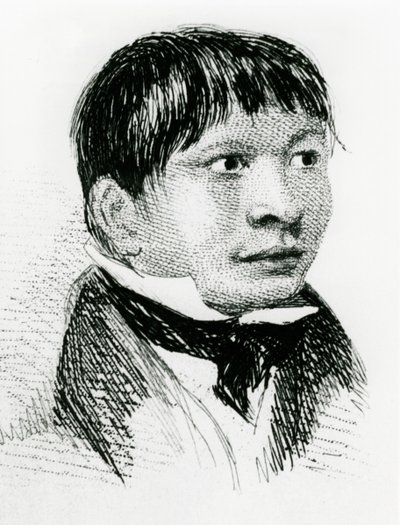 1833年に登場したフィッツロイ探検隊が採用したフージアンのジェミーバトン 作： Unbekannt