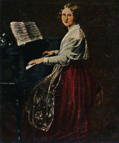 ジェニー・リンド1820-1887。 -アッシャーによる絵画、1934年。 作： Unbekannt
