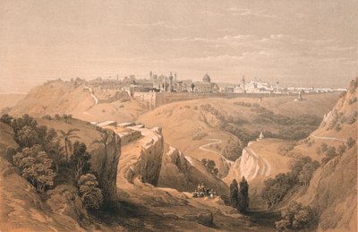 ベサニーに通じる道のエルサレム、1855年。 作： Unbekannt