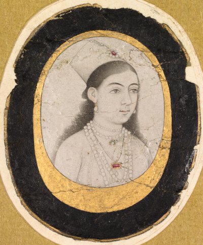 若い女の子の宝石の肖像、c。 1660年。 作： Unbekannt