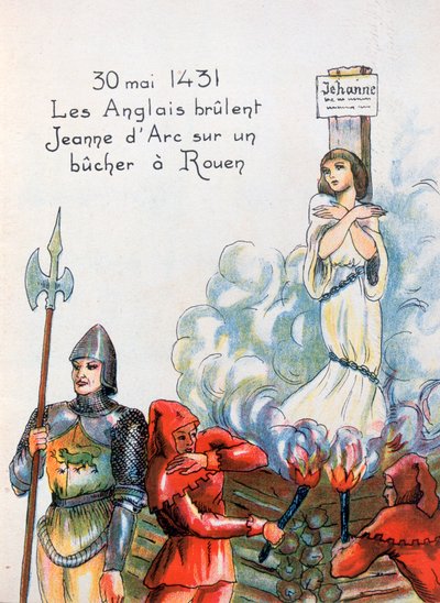 1431年5月30日、20世紀、イギリス人によって実行されたジャンヌダルク 作： Unbekannt