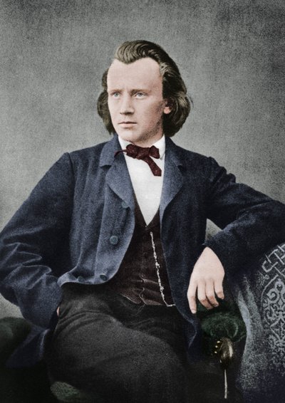 ヨハネスブラームス1833-1897、ドイツの作曲家、ピアニスト、c1866 作： Unbekannt