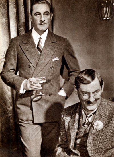 ジョン1882-1942およびライオネル1878-1954バリモア、アメリカの舞台俳優および映画俳優 作： Unbekannt