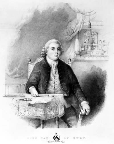 ジョン・ケイ、イギリスの発明家、1755年頃 作： Unbekannt