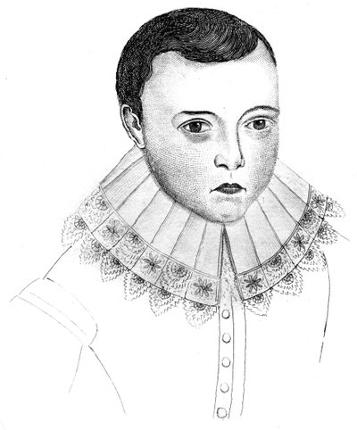 若いときのジョン・ミルトン、1787 作： Unbekannt