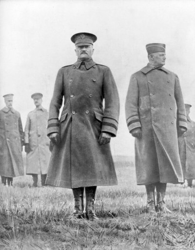 ジョンパーシングとハンターリゲット、アメリカ第一次世界大戦将軍、1918年3月 作： Unbekannt
