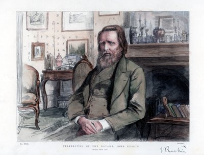 ジョンラスキン1819〜1900年、イギリスの評論家、作家、詩人、芸術家、1886年 作： Unbekannt