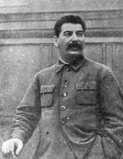 1930年代、グルジア生まれのソビエト共産主義革命家および指導者、ヨーゼフスターリン 作： Unbekannt