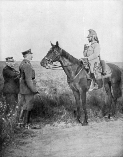 ジョセフ・ジョフレ、キッチナー卿、バラティエ将軍、フランス、第一次世界大戦、1915年8月16日 作： Unbekannt