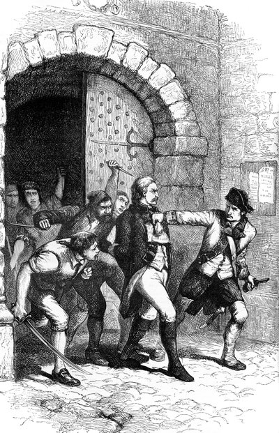 刑務所から連れ出されたジョシュアハディ、1782年c1880 作： Unbekannt