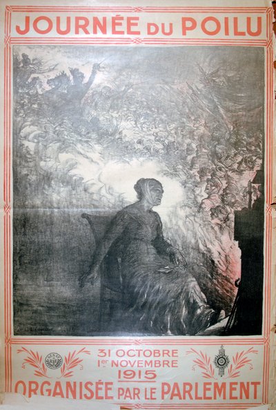 毛深い日、1915年10月31日-11月1日、フランス第一次世界大戦のポスター、1915 作： Unbekannt