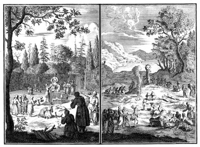 ジュマラ、ウィルクアチャ。ラップランドの神、1727-1738 作： Unbekannt