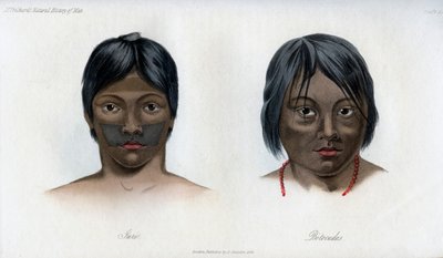 ブラジルガラニ国家のジュリとボトクドス、1848 作： Unbekannt