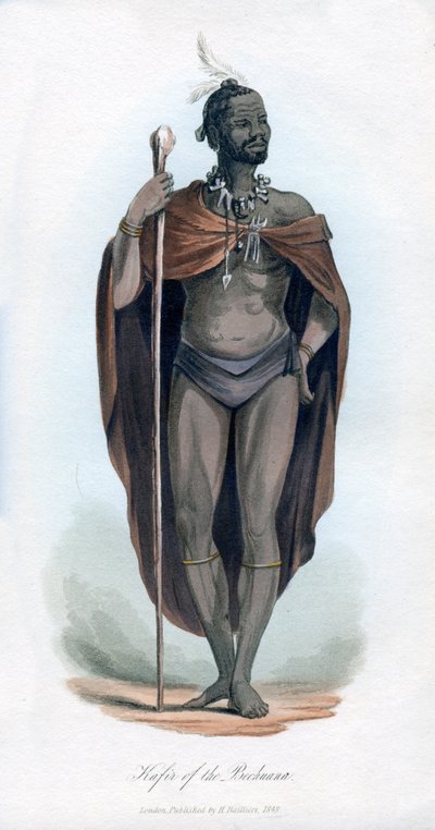 ベチュアナのカフィール、1848 作： Unbekannt