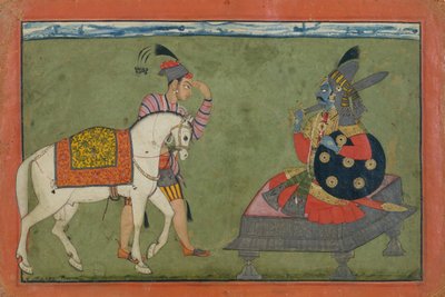 カルキアバター、ヴィシュヌの未来の化身、ca。 1700-1710。 作： Unbekannt