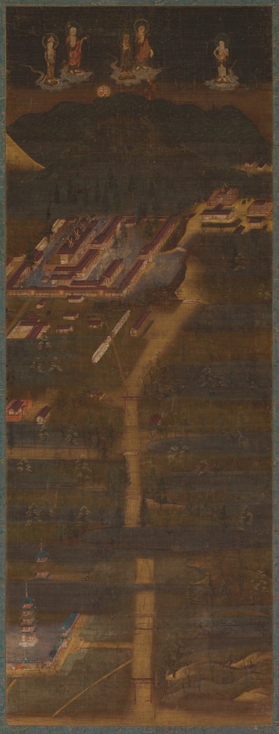 春日神社曼陀羅、1300-1333。 作： Unbekannt