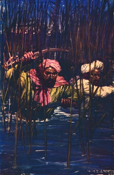 沼地のカバナとクヌジ、1857年c1912 作： Unbekannt