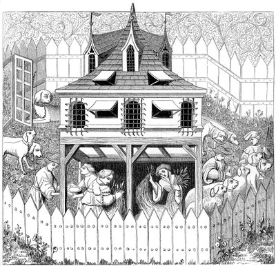 犬が住むべき犬小屋と飼育方法、15世紀、1849年 作： Unbekannt
