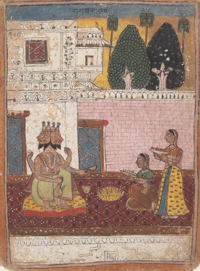 Khambavati Ragini ...分散型ラガマラシリーズミュージカルモードのガーランド、1700-1725から。 作： Unbekannt